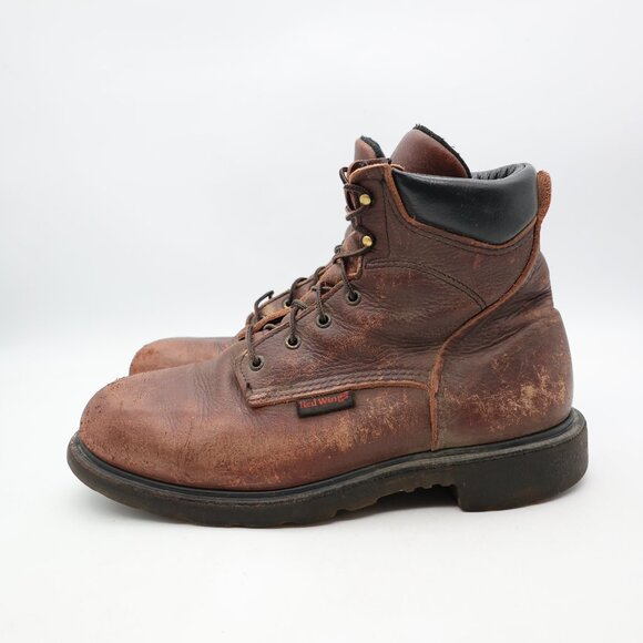 Red Wing Boots Mens Size 11 EE Supersole Brown Leather Work Boots Soft Toe 606 main image 5